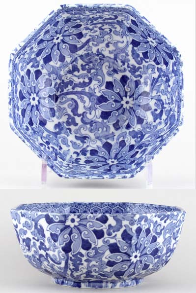 Bowl octagonal c1930s